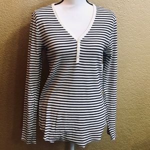 GAP ribbed Henley long sleeve